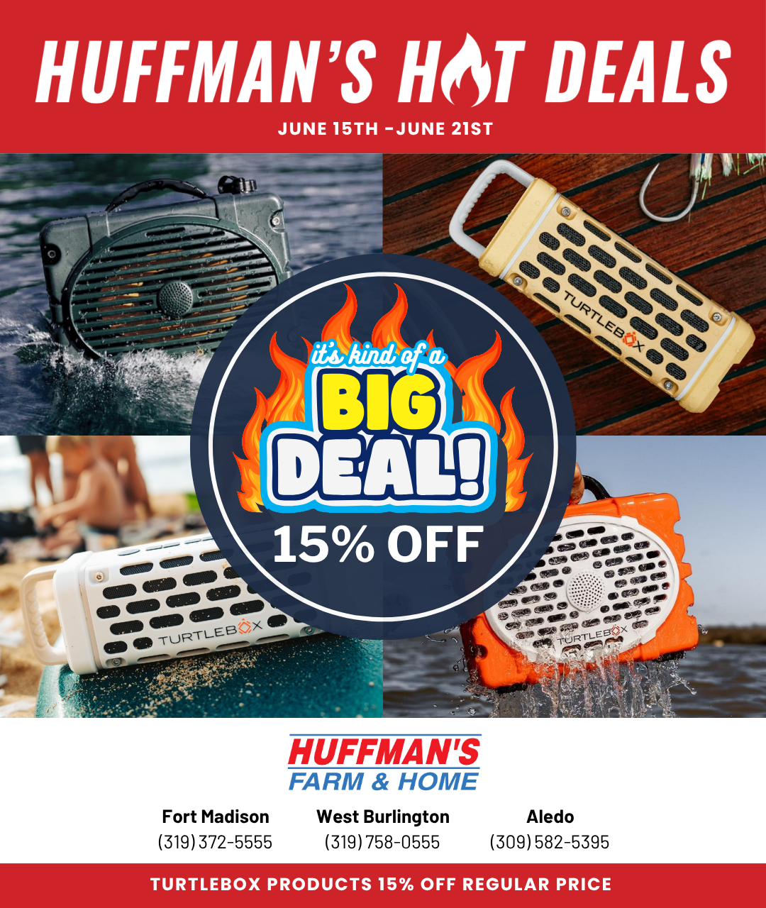 Huffman's Farm & Home Big Deal on Turtlebox 15% Off