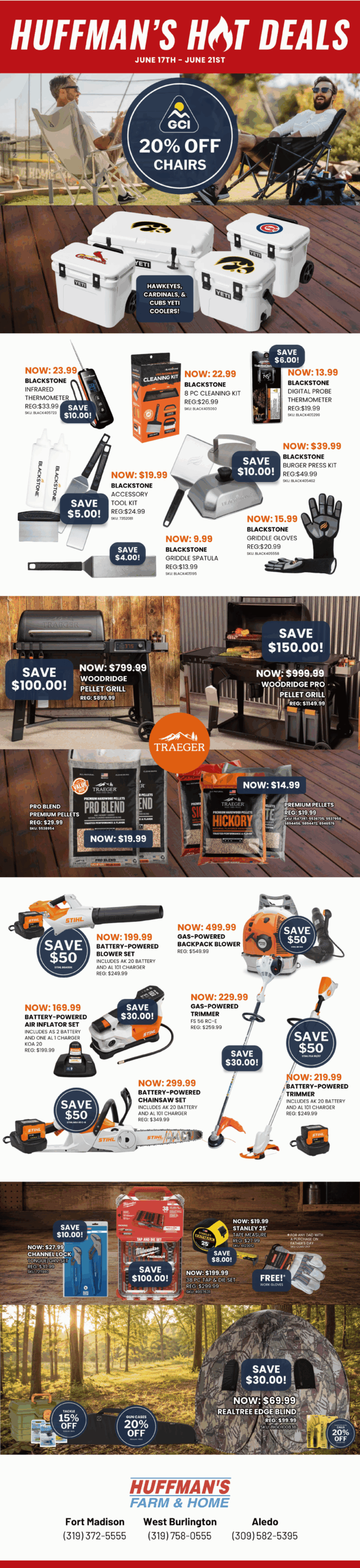 FATHER'S DAY AD HUFFMAN'S FARM & HOME June 17th 2026