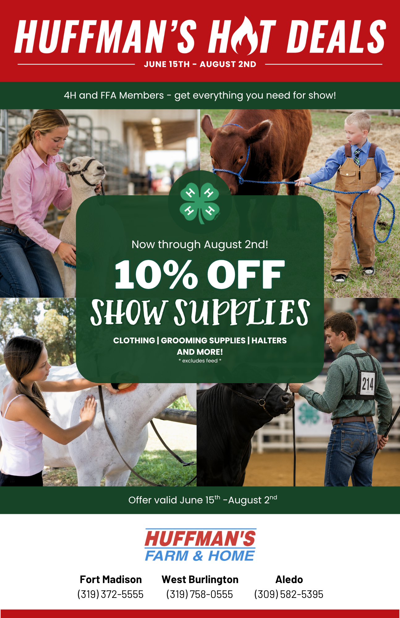 Huffman's Farm & Home 4H/FFA Discount
