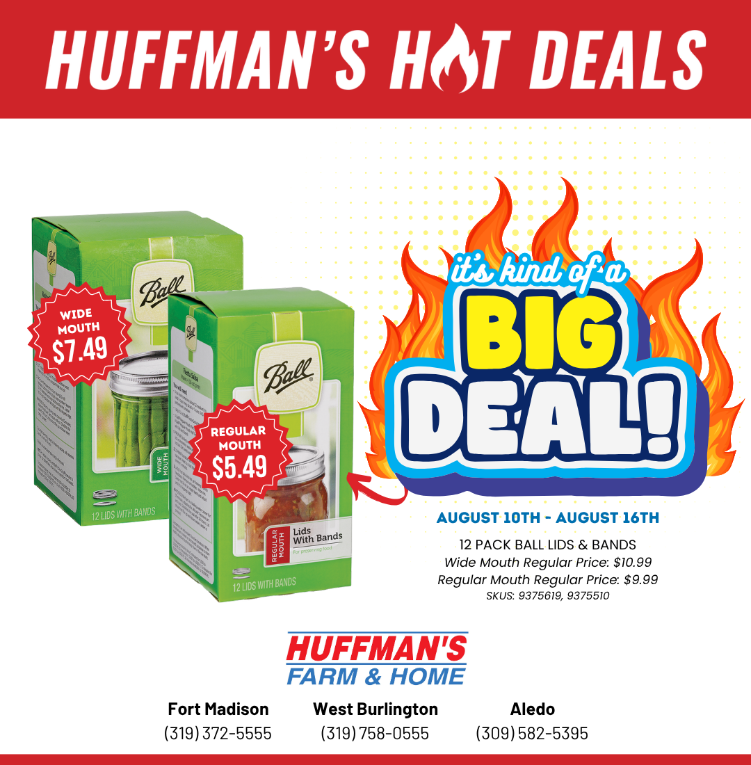 Huffman's Big Deal on Canning Lids & Bands