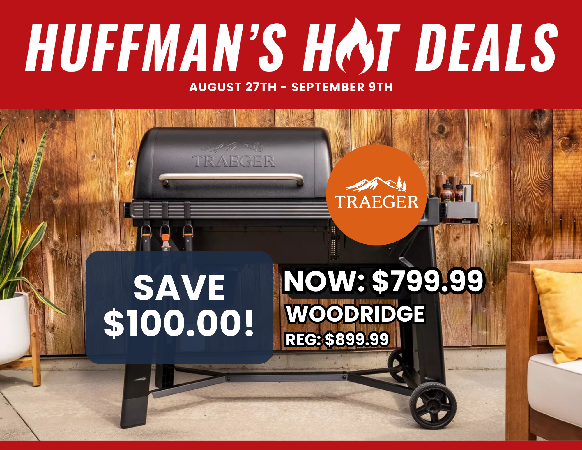 Traeger Woodridge Promo